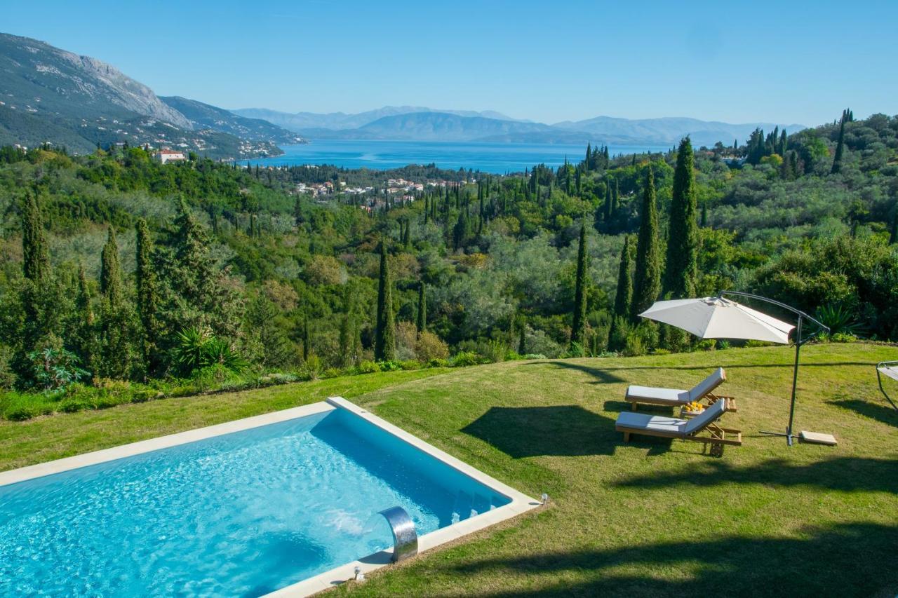 Ionian Sea View Villa By Whitedreamvillas Kato Korakiana Bagian luar foto