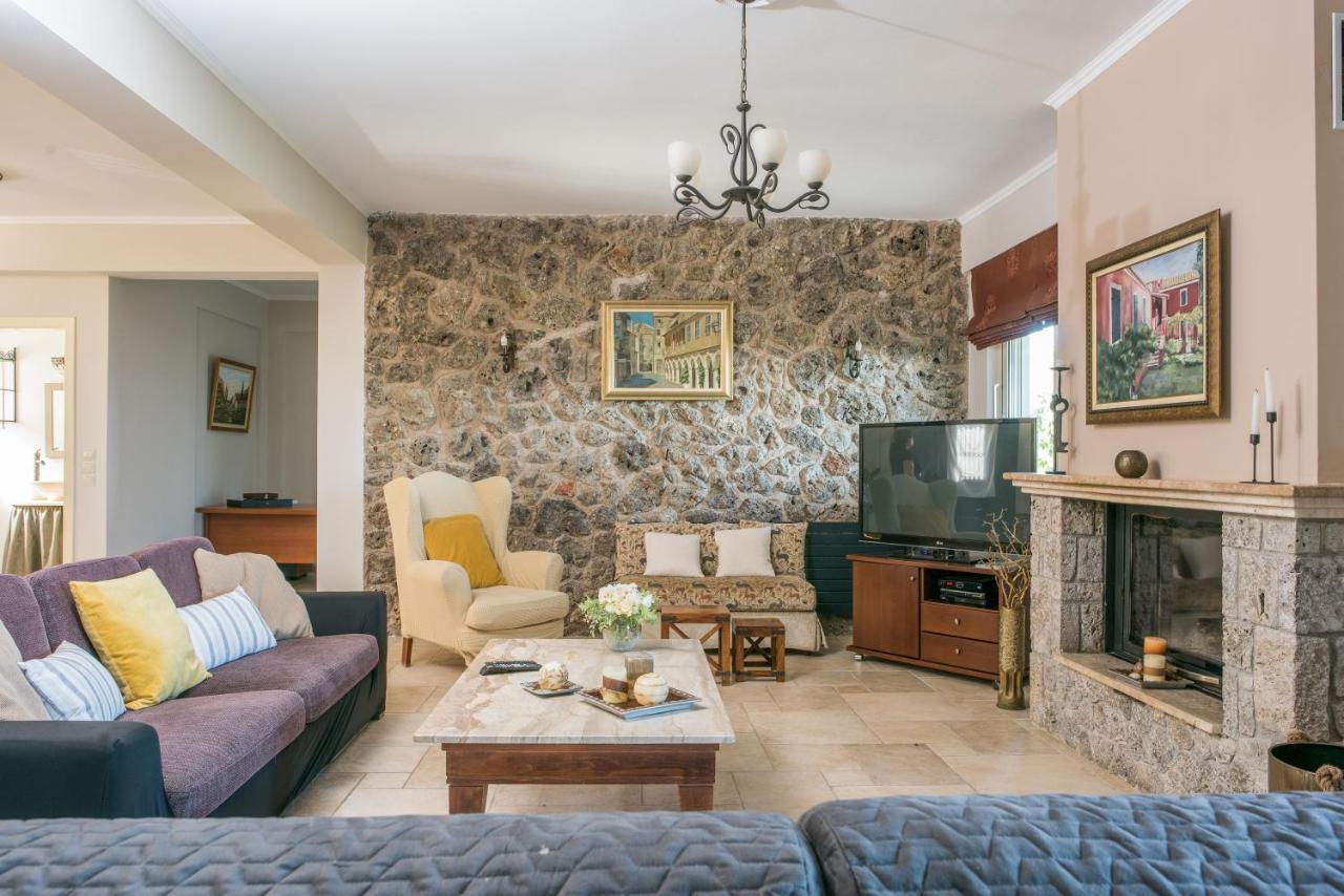 Ionian Sea View Villa By Whitedreamvillas Kato Korakiana Bagian luar foto