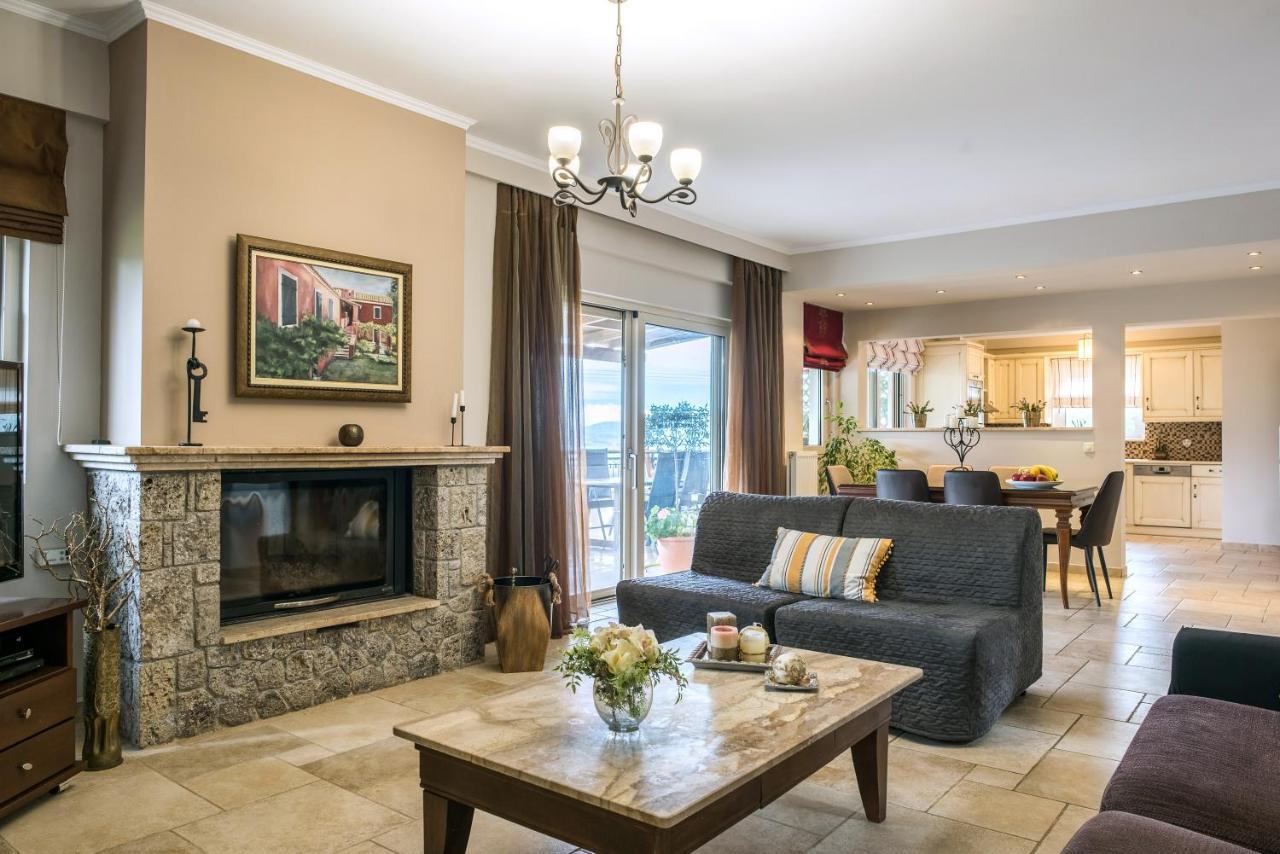 Ionian Sea View Villa By Whitedreamvillas Kato Korakiana Bagian luar foto