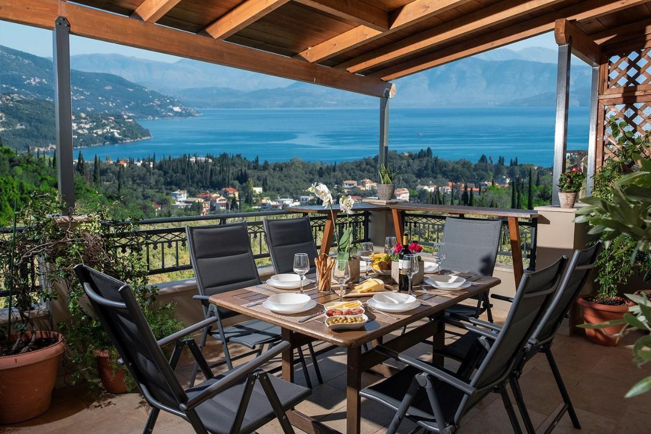 Ionian Sea View Villa By Whitedreamvillas Kato Korakiana Bagian luar foto